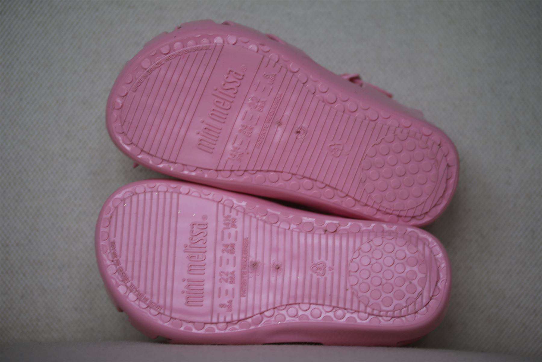 MINI MELISSA GIRLS PINK ARANHA FABUL UNICORN JELLY SHOES EU 24 UK 7 - Image 5