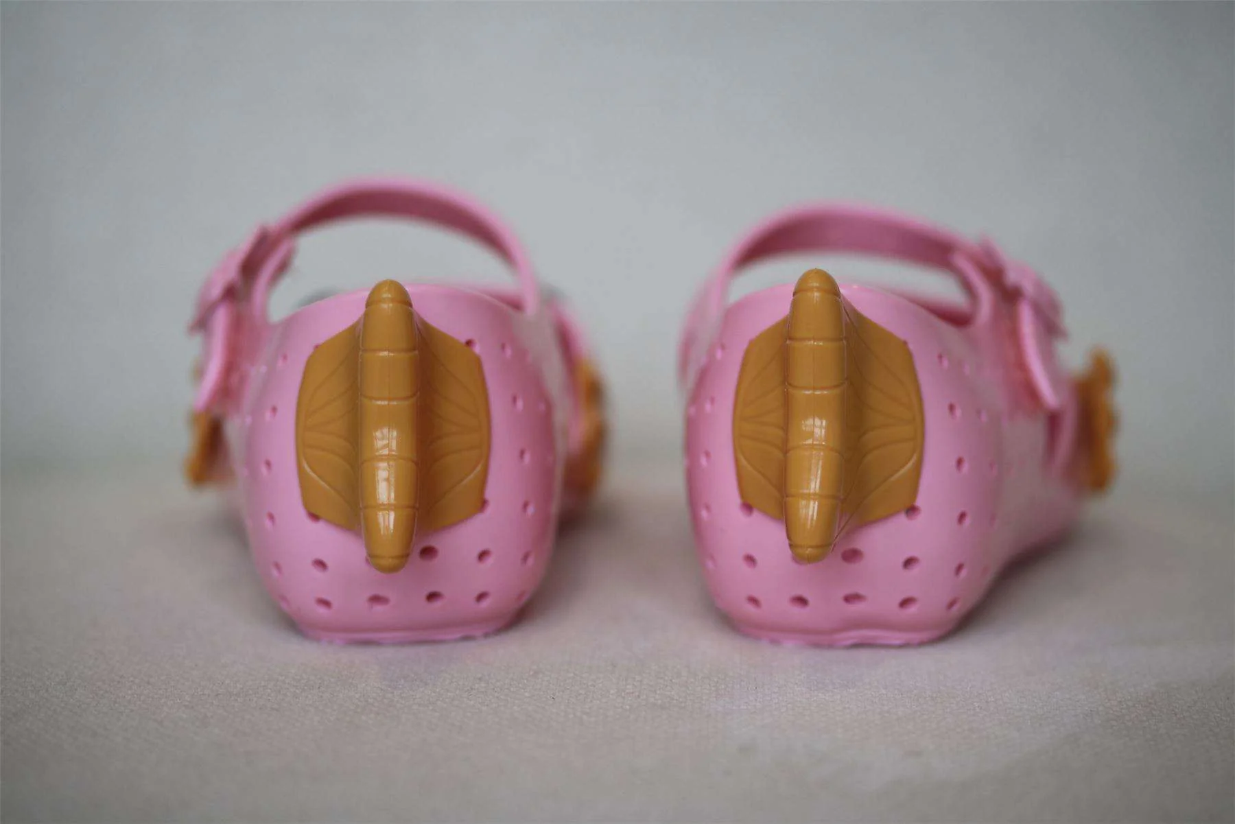 MINI MELISSA GIRLS PINK FURADINHA FABULA JELLY SHOES EU 24 UK 7 - Image 5