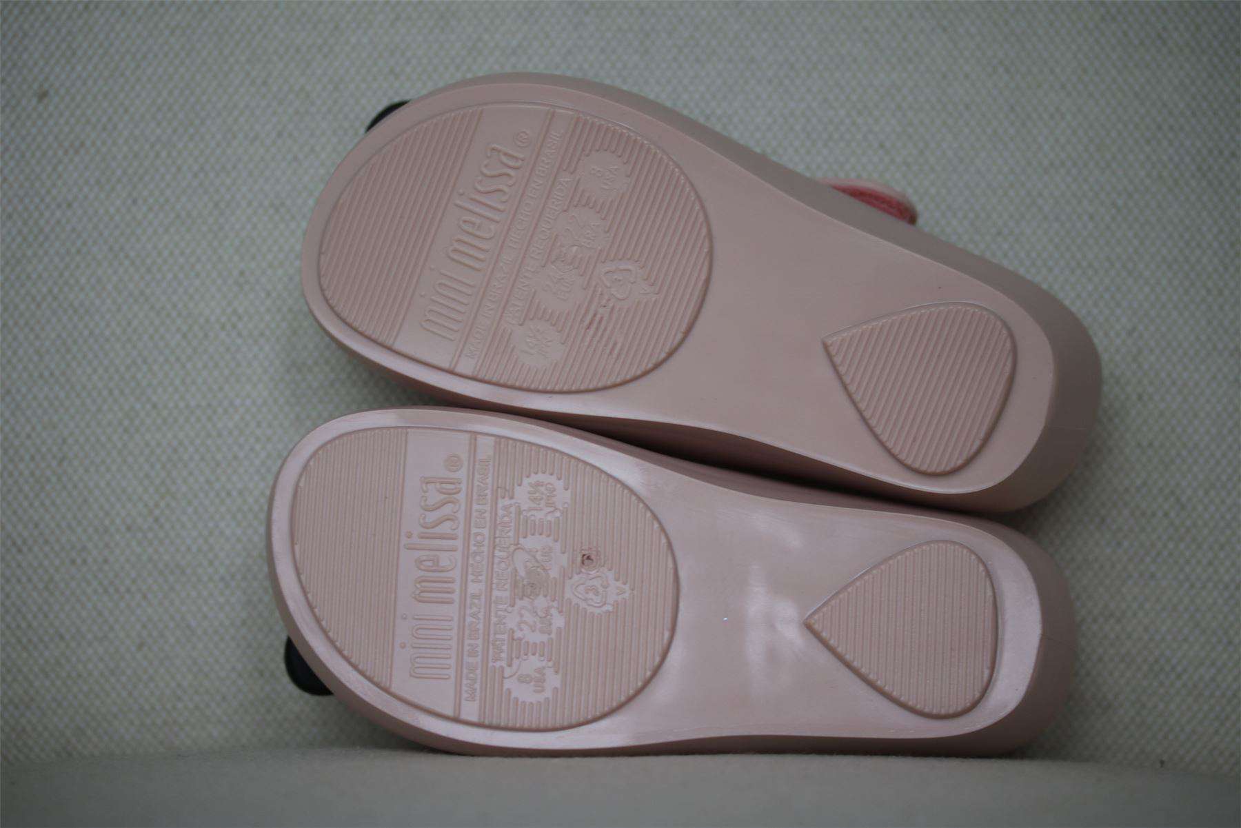 MINI MELISSA GIRLS PINK MINNE MOUSE JELLY SHOES EU 24 UK 7 - Image 5