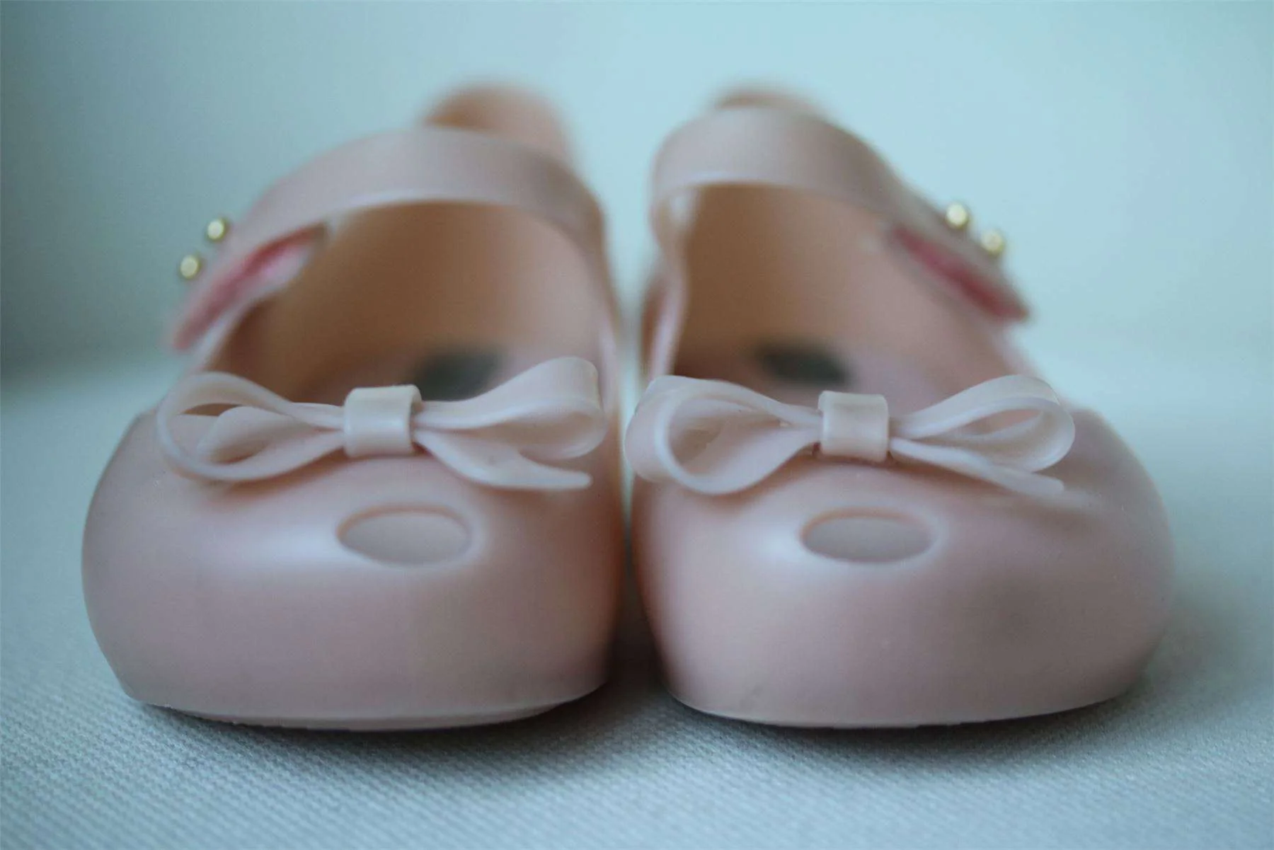 MINI MELISSA GIRLS PINK ULTRAGIRL BOW JELLY SHOES EU 27 UK 9 - Image 2