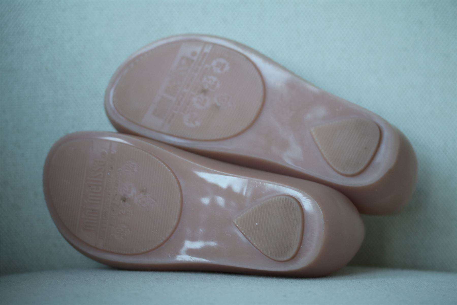 MINI MELISSA GIRLS PINK ULTRAGIRL BOW JELLY SHOES EU 27 UK 9 - Image 5