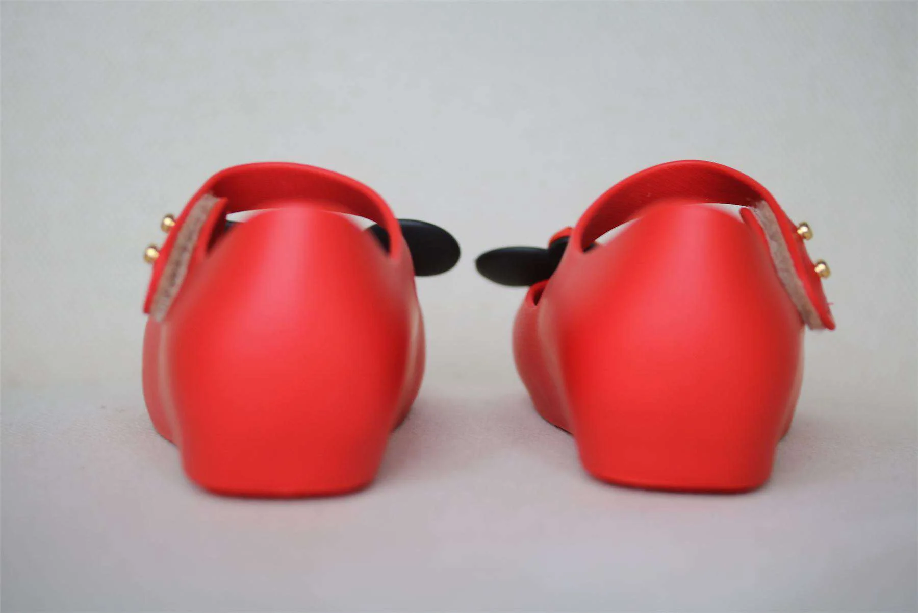 MINI MELISSA GIRLS RED MINNE & MICKEY MOUSE JELLY SHOES EU 24 UK 7 - Image 4