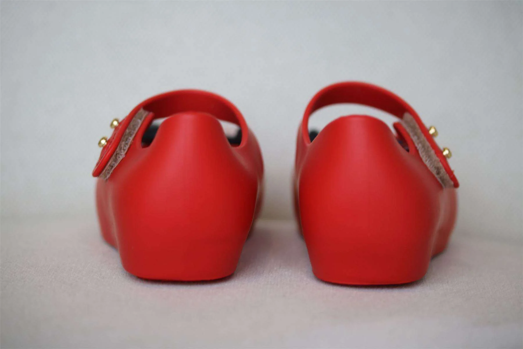 MINI MELISSA GIRLS RED MINNE MOUSE JELLY SHOES EU 24 UK 7 - Image 3