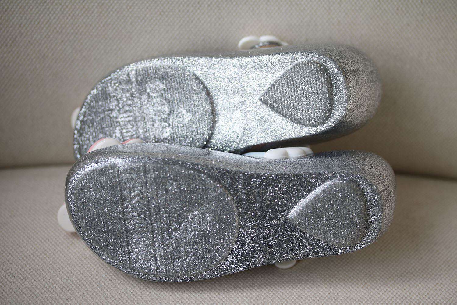 MINI MELISSA GIRLS UNICORN GLITTER JELLY SHOES EU 25/26 UK 8/9 - Image 5