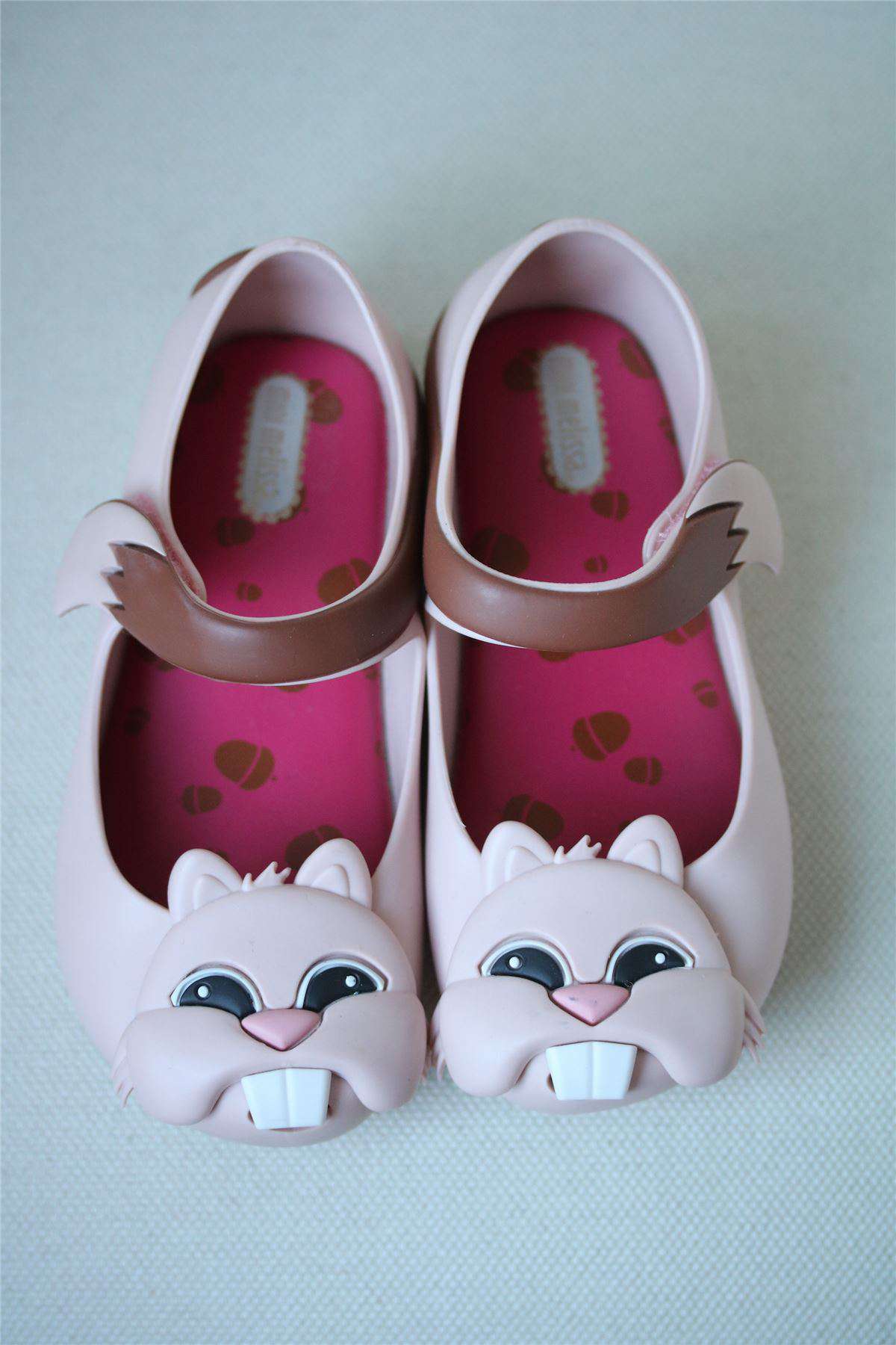 MINI MELISSA PINK BEAVER JELLY SHOES EU 27 UK 9 - Image 3
