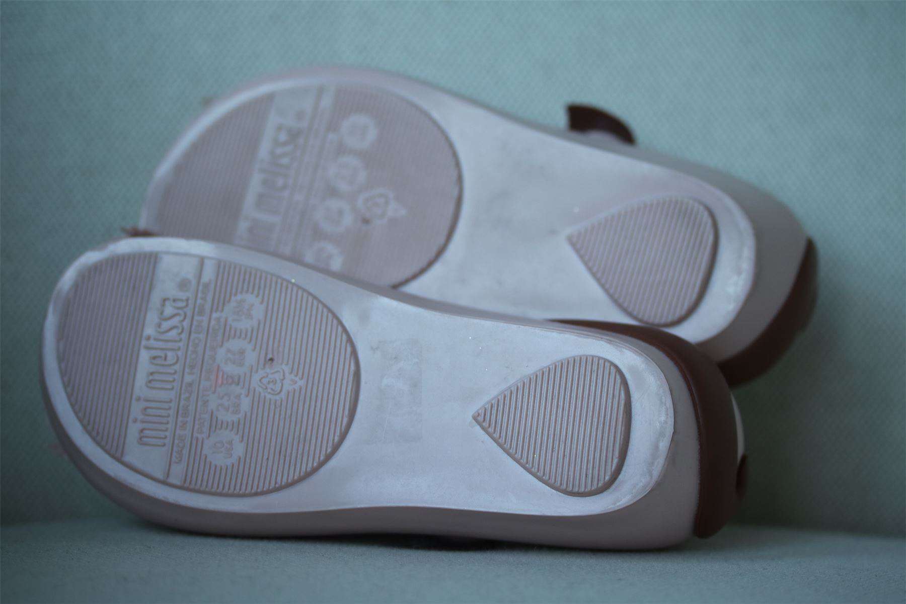 MINI MELISSA PINK BEAVER JELLY SHOES EU 27 UK 9 - Image 5