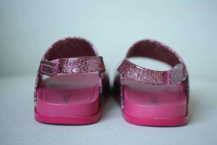 MINI MELISSA PINK GLITTER JELLY SANDALS EU 25-26 UK 8 - Image 3