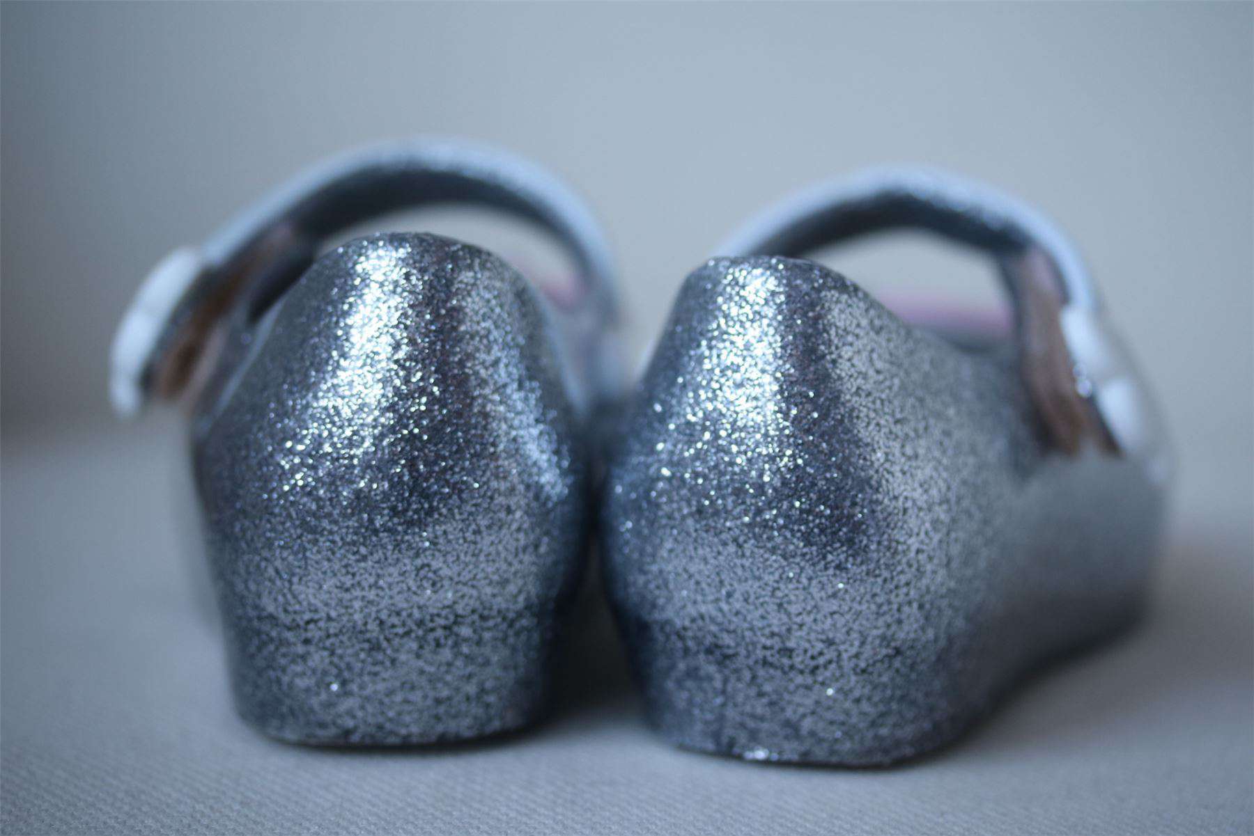 MINI MELISSA SILVER ULTRAGIRL JELLY SHOES EU 27 UK 9 - Image 5