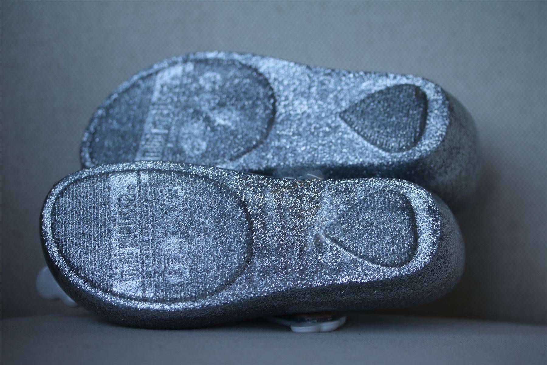 MINI MELISSA SILVER ULTRAGIRL JELLY SHOES EU 27 UK 9 - Image 6