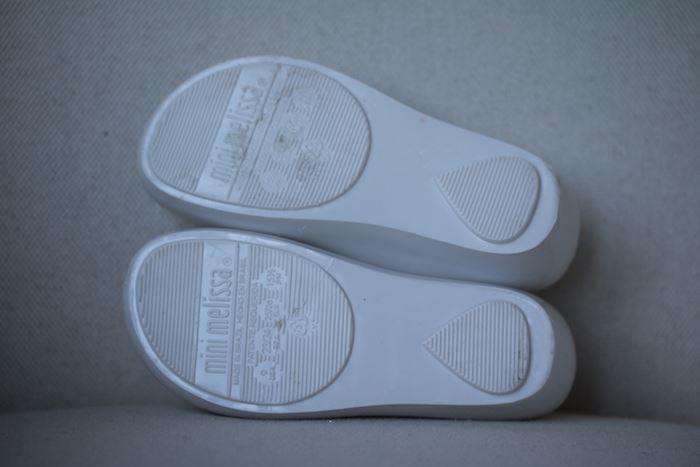 MINI MELISSA VIVIENNE WESTWOOD IVORY ORB JELLY SHOES EU 25-26 UK 8 - Image 4