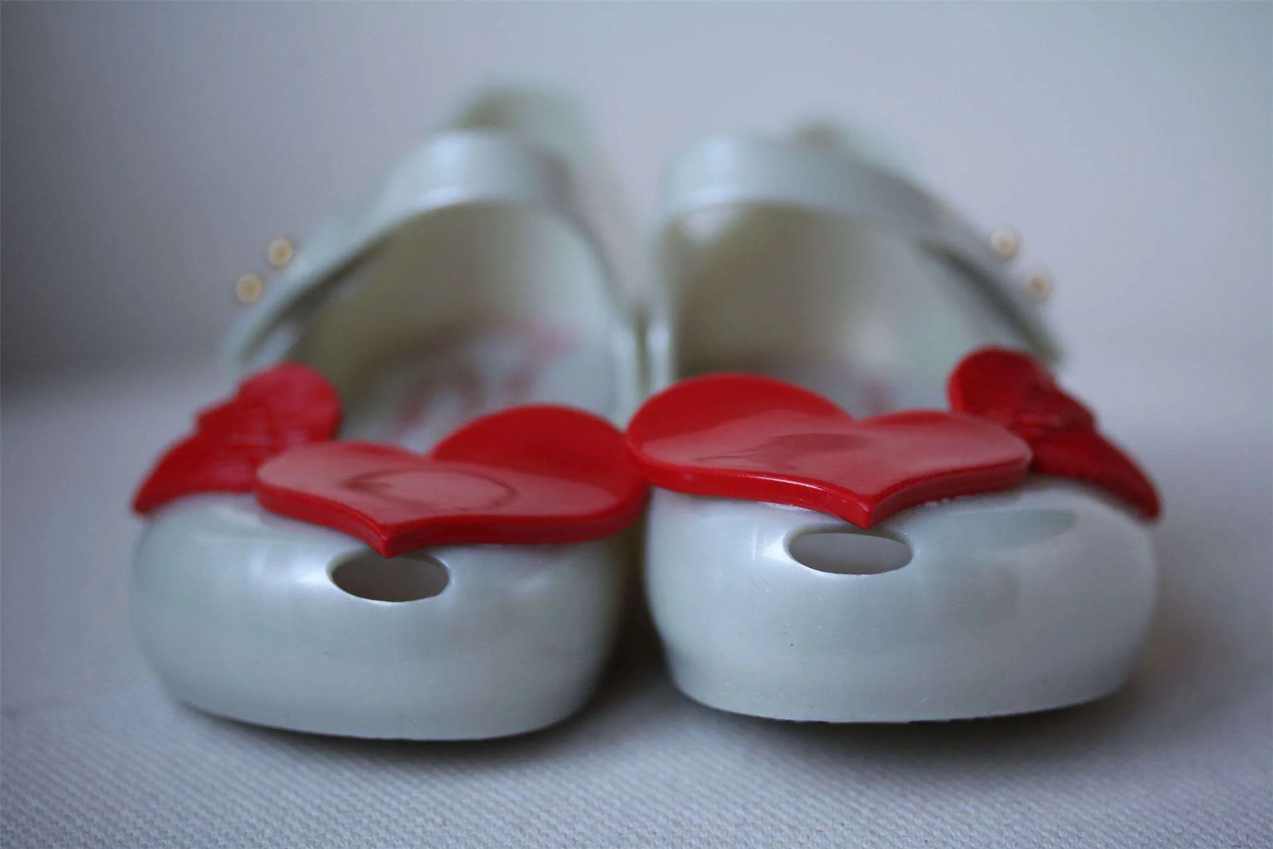 MINI MELISSA VIVIENNE WESTWOOD PEARL WHITE CHERUB JELLY SHOES EU 27 UK 9 - Image 2