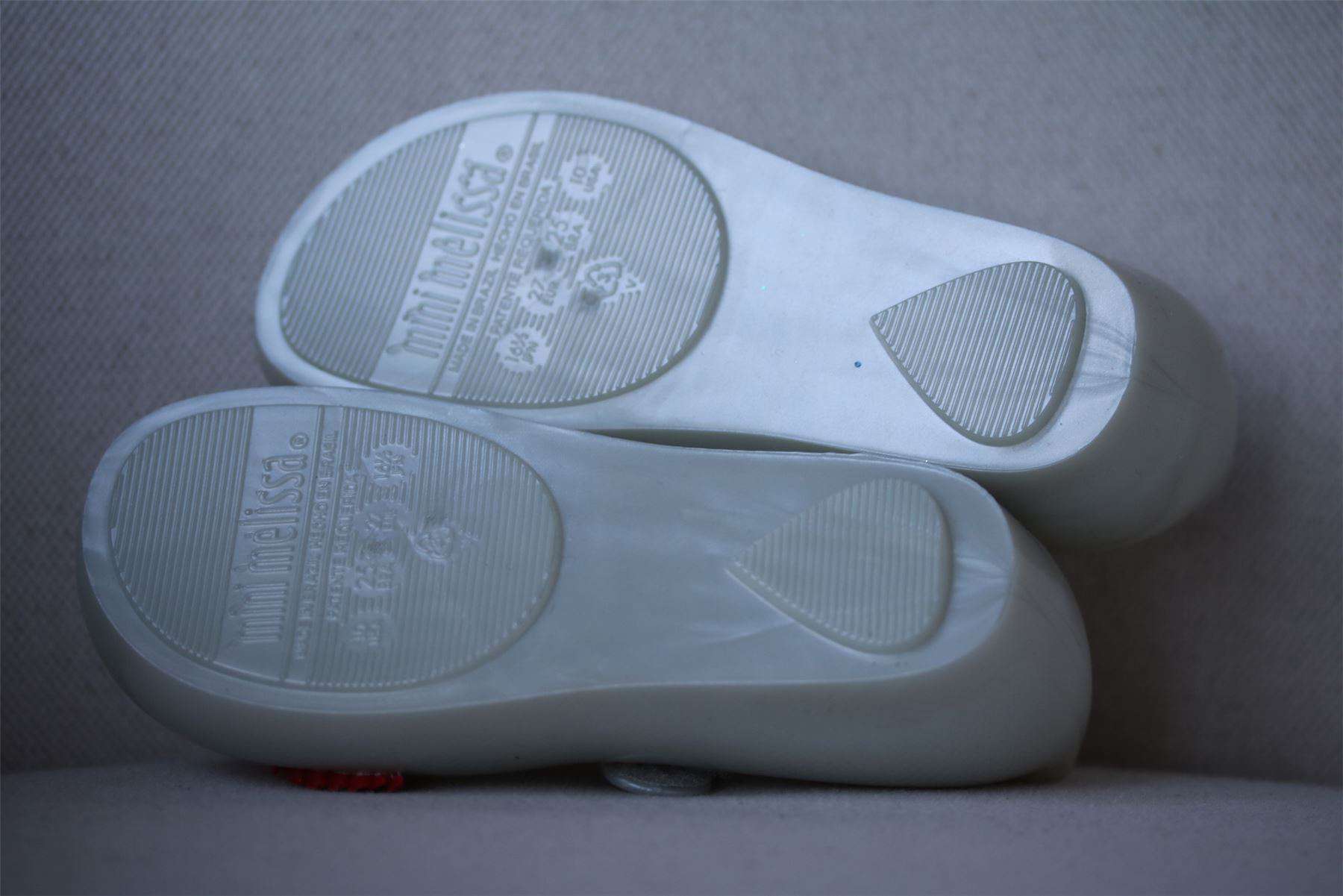 MINI MELISSA VIVIENNE WESTWOOD PEARL WHITE CHERUB JELLY SHOES EU 27 UK 9 - Image 5