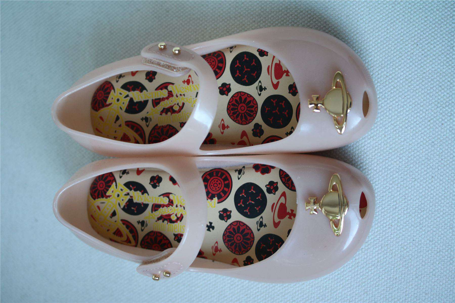 MINI MELISSA VIVIENNE WESTWOOD PINK ORB JELLY SHOES EU 27 UK 9 - Image 4