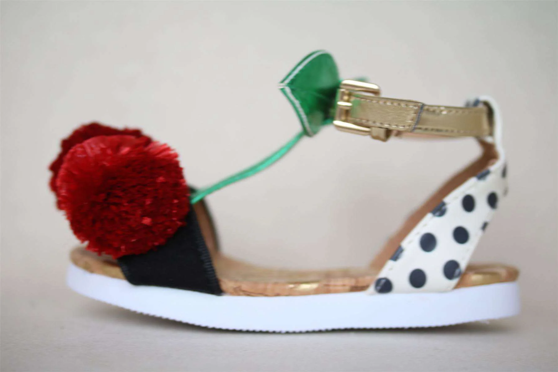 MINI MISS KG GIRLS CHERRY SANDALS EU 24 UK 7 - Image 3