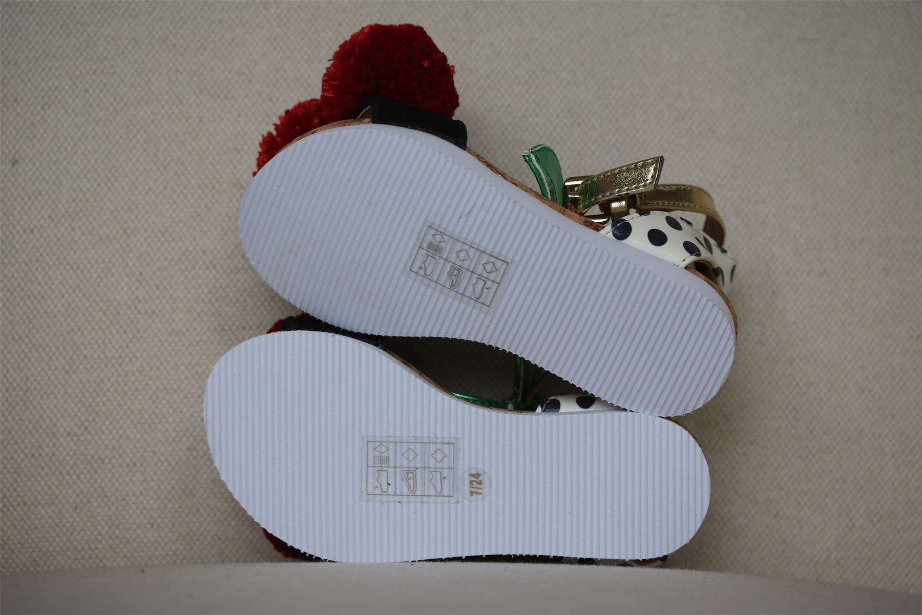 MINI MISS KG GIRLS CHERRY SANDALS EU 24 UK 7 - Image 6