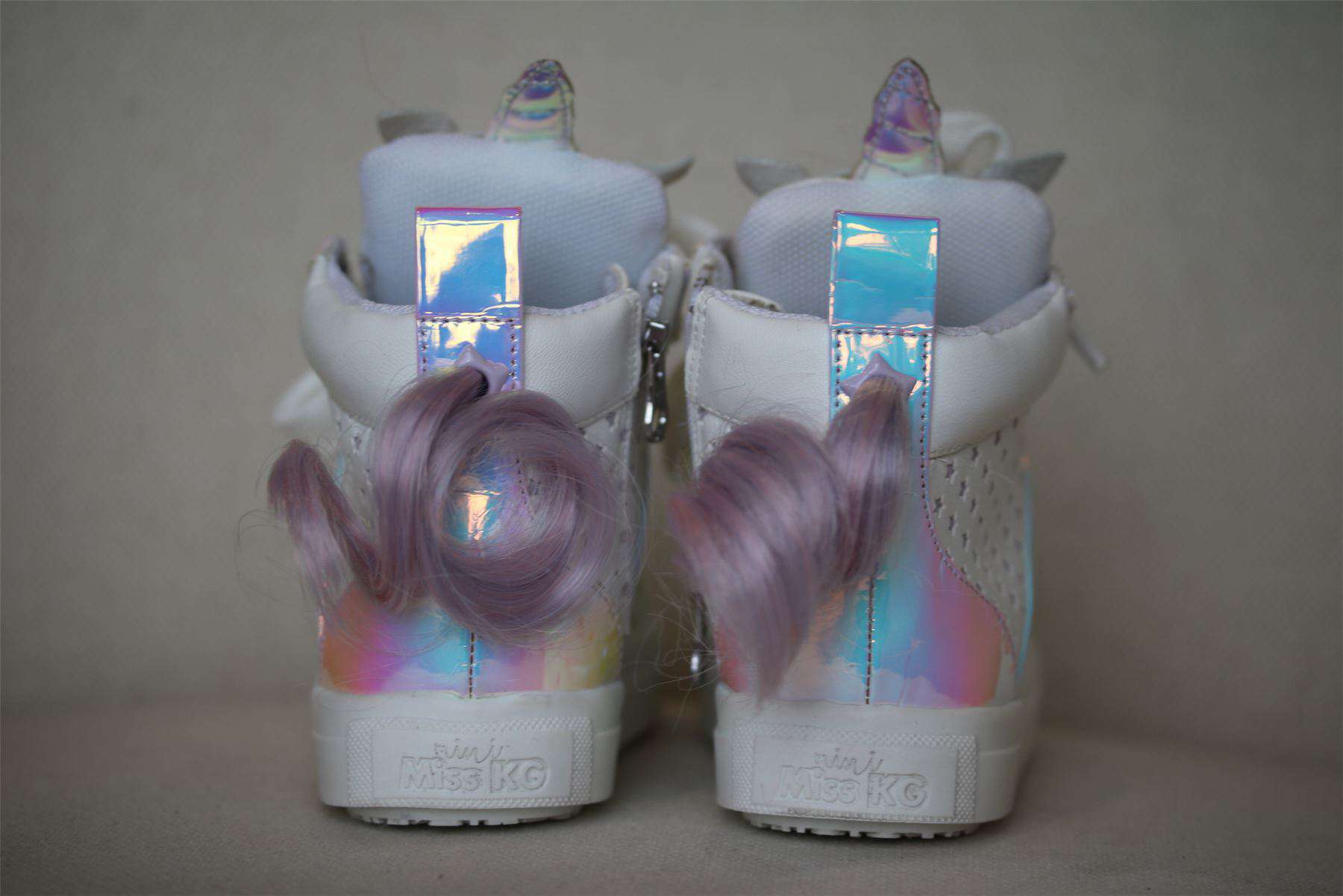 MINI MISS KG GIRLS MAGICAL UNICORN HIGH TOP TRAINERS EU 24 UK 7 - Image 3