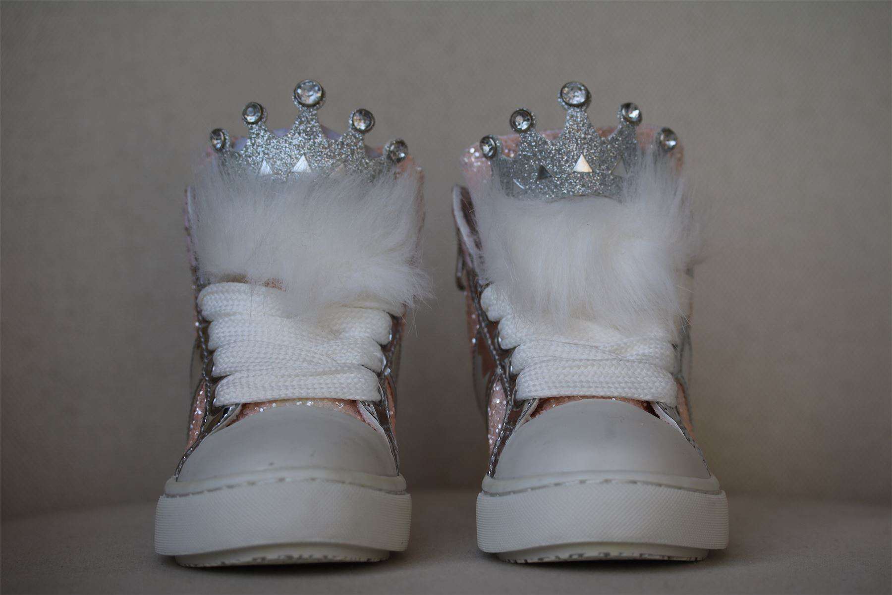 MINI MISS KG GIRLS PRINCESS PINK TRAINERS EU 29 UK 11 - Image 2