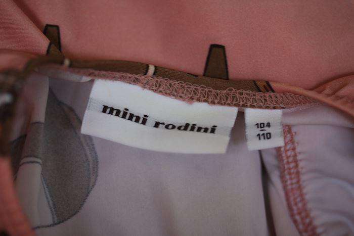 MINI RODINI GIRLS PINK HORSE PRINT SWIMSUIT 4-5 YEARS - Image 3