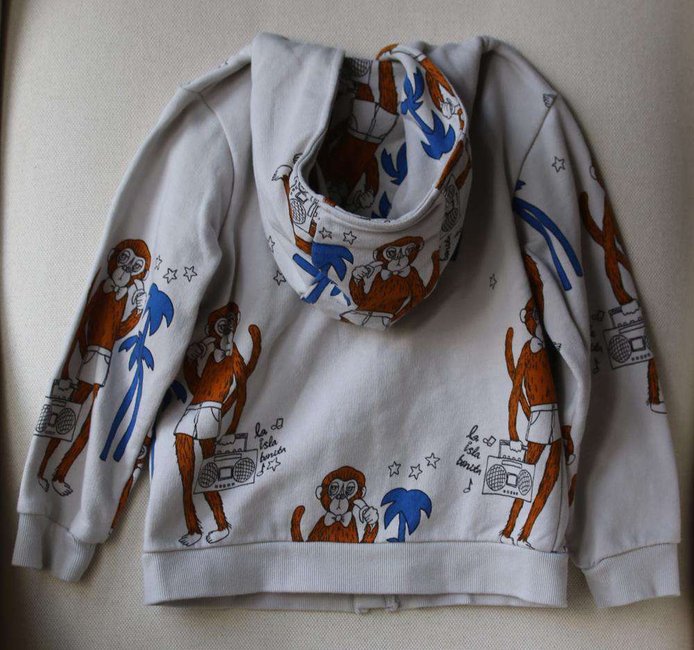 MINI RODINI KIDS BOYS COOL MONKEY PRINT COTTON TRACKSUIT 4-5 YEARS - Image 3