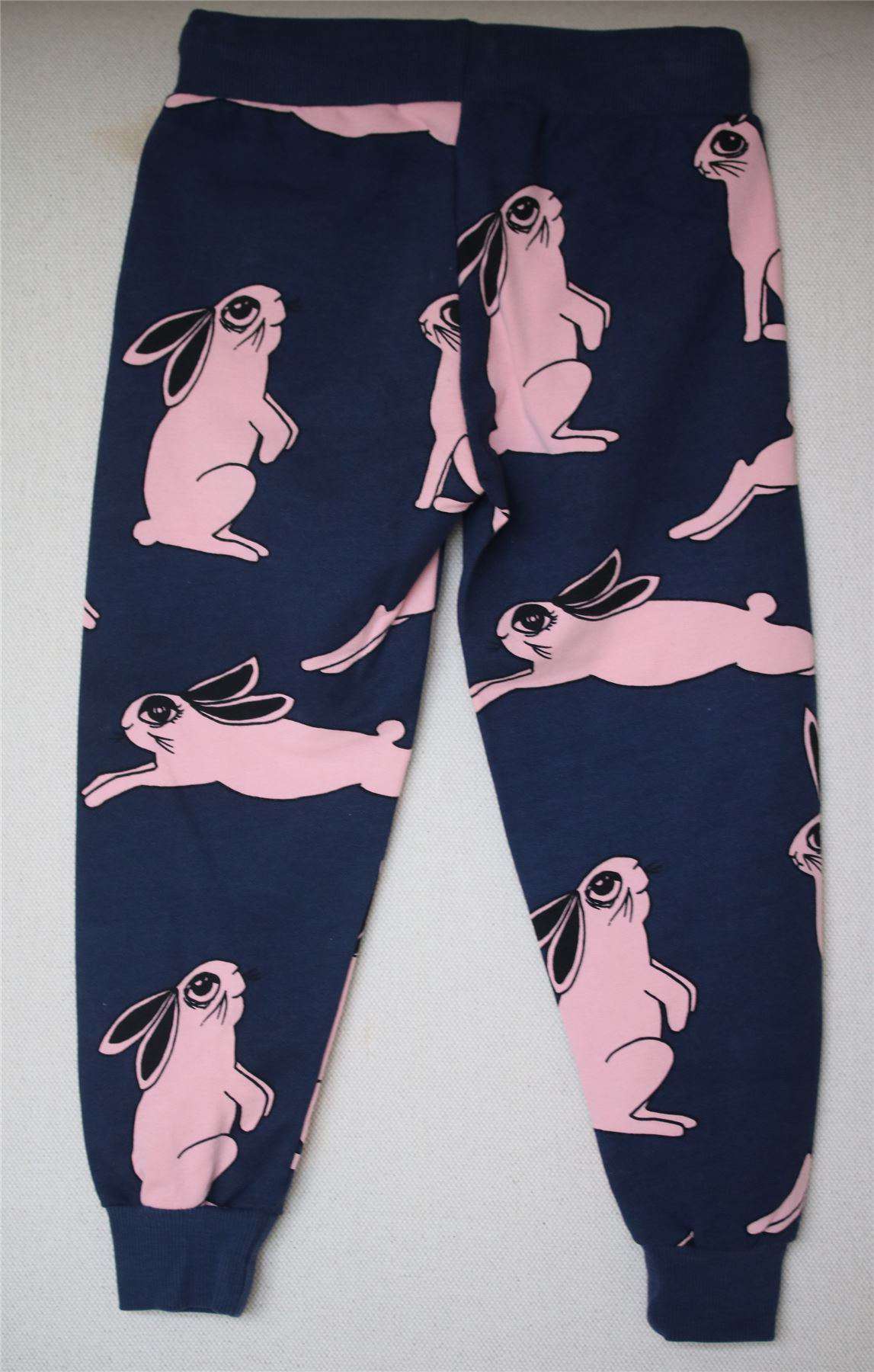 MINI RODINI NAVY BLUE HARE PRINT TRACKSUIT 2-3 YEARS - Image 6