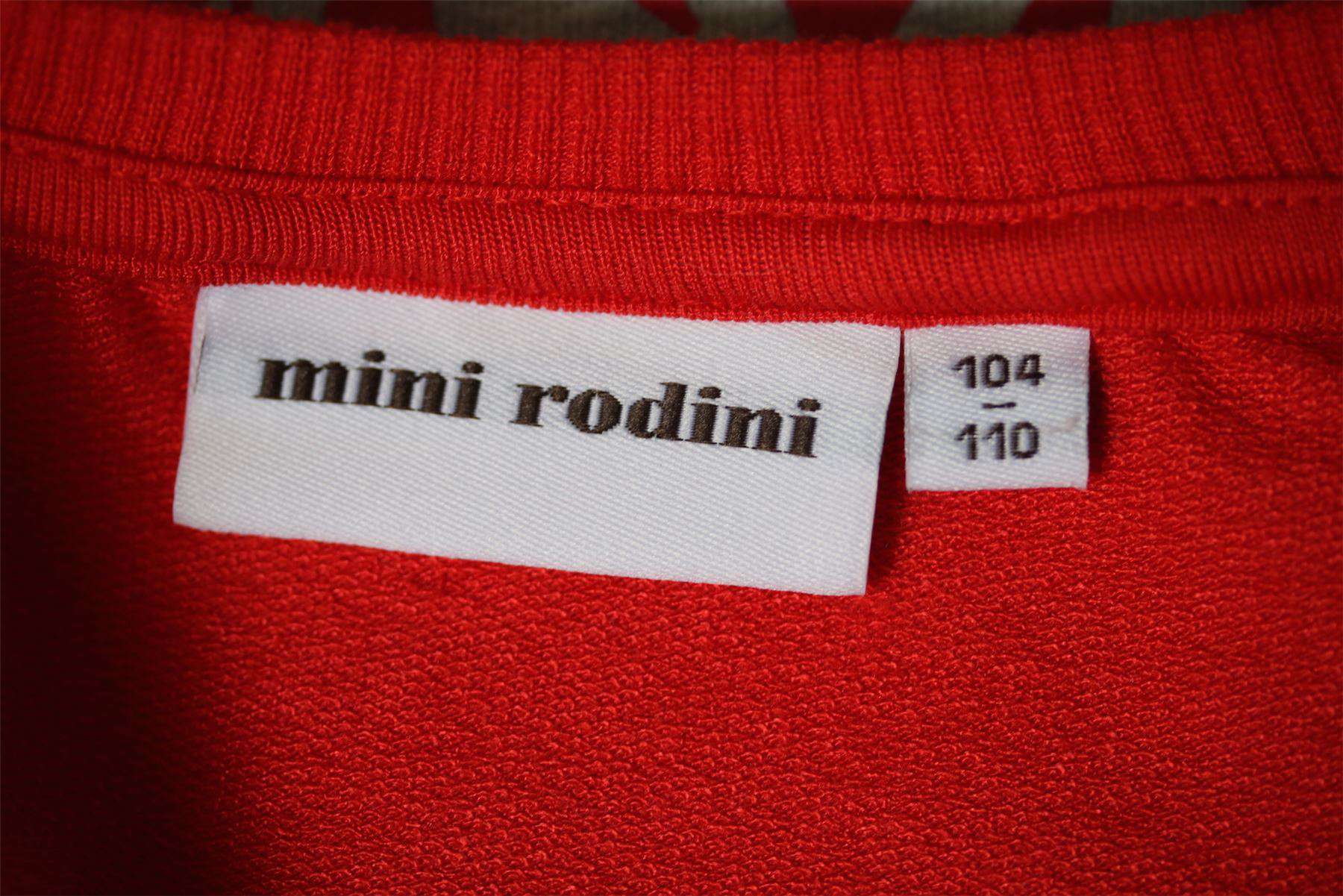 MINI RODINI RED COTTON UNICORN SWEATER 4-5 YEARS - Image 4
