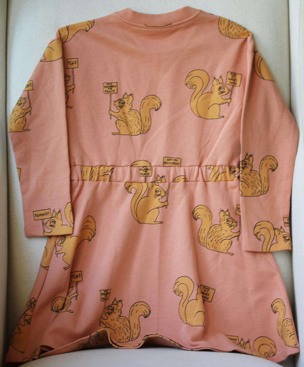 MINI RODINI SQUIRREL PRINT COTTON DRESS 6 YEARS - Image 3