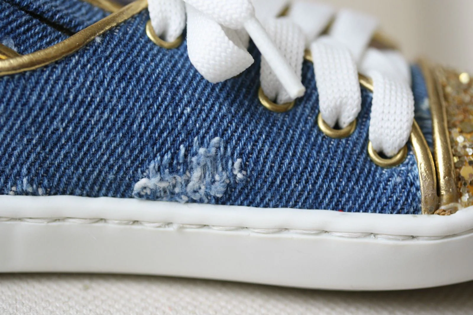MINNA PARIKKA BABY DENIM BUNNY SNEAKERS SHOES EU 21 UK 4/5 - Image 9