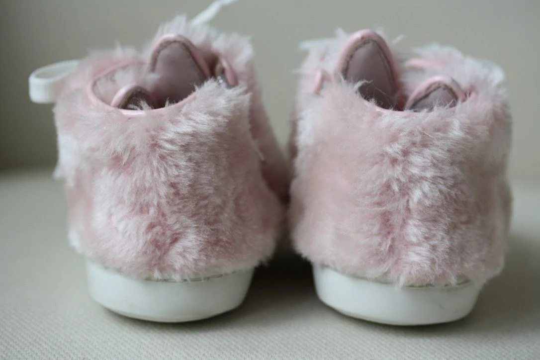 MINNA PARIKKA BABY FAUX FUR HIGH TOP SNEAKERS SHOES EU 21 UK 4/5 - Image 10