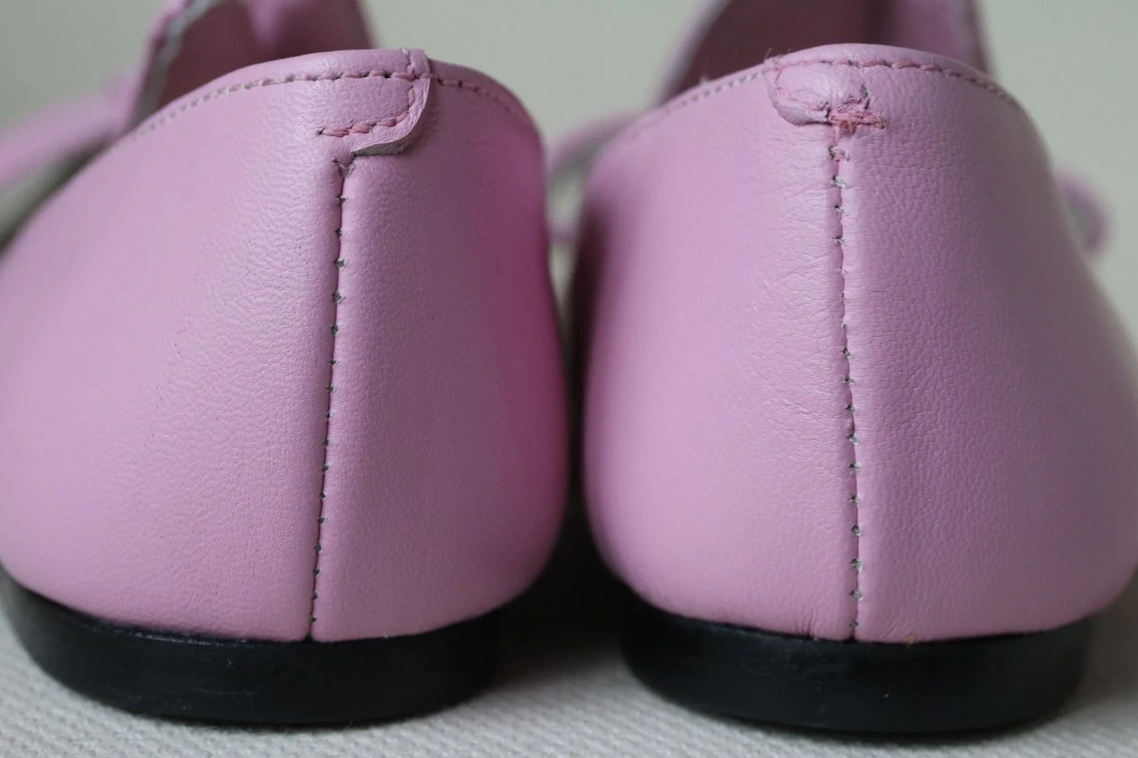 MINNA PARIKKA MINI BABY GIRLS PINK AND WHITE LEATHER BUNNY EARS SHOES EU 24 UK 6 - Image 7