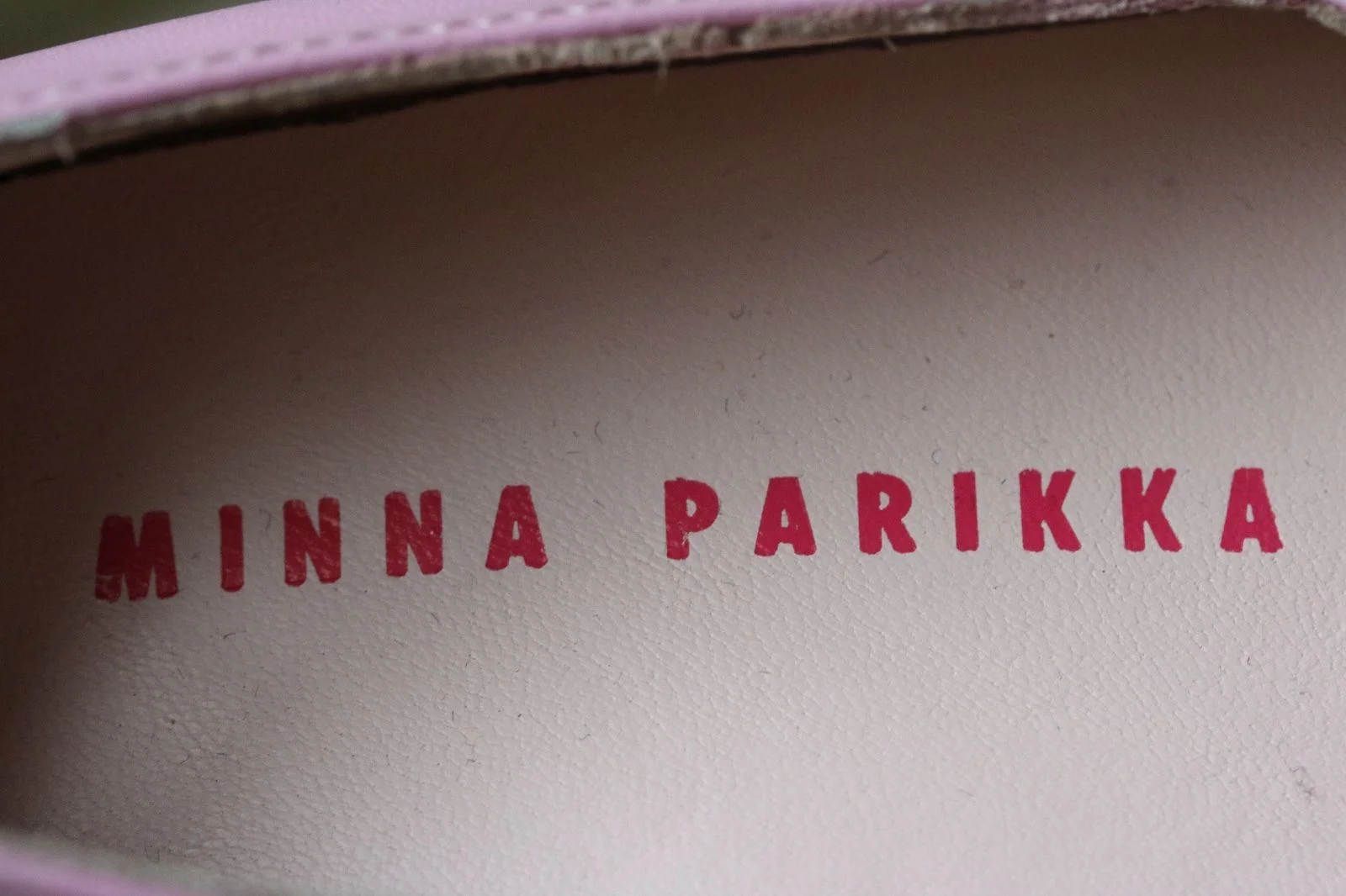 MINNA PARIKKA MINI BABY GIRLS PINK AND WHITE LEATHER BUNNY EARS SHOES EU 24 UK 6 - Image 9