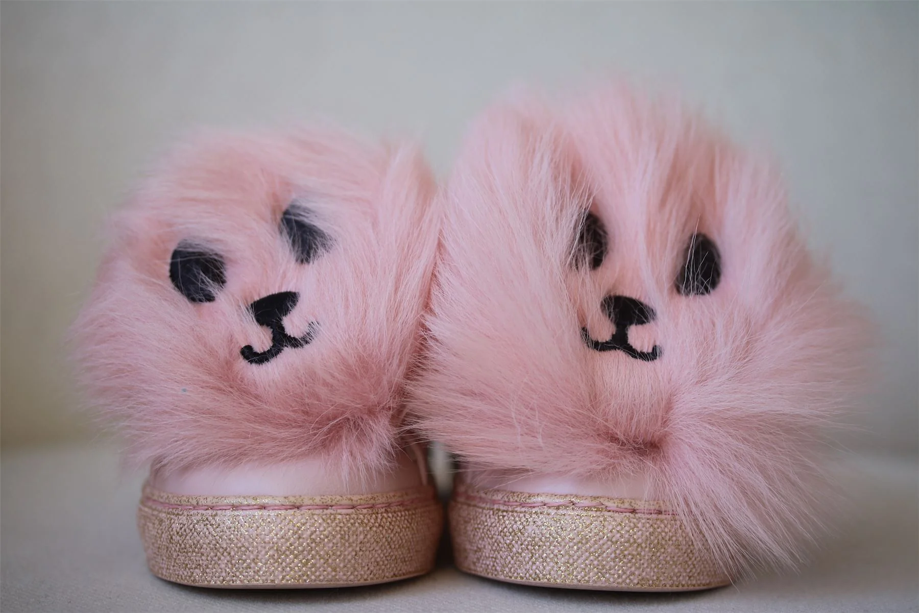 MINNA PARIKKA MINI GIRLS FLUFFY MINI PINK TRAINERS EU 25 UK 7.5 - Image 3