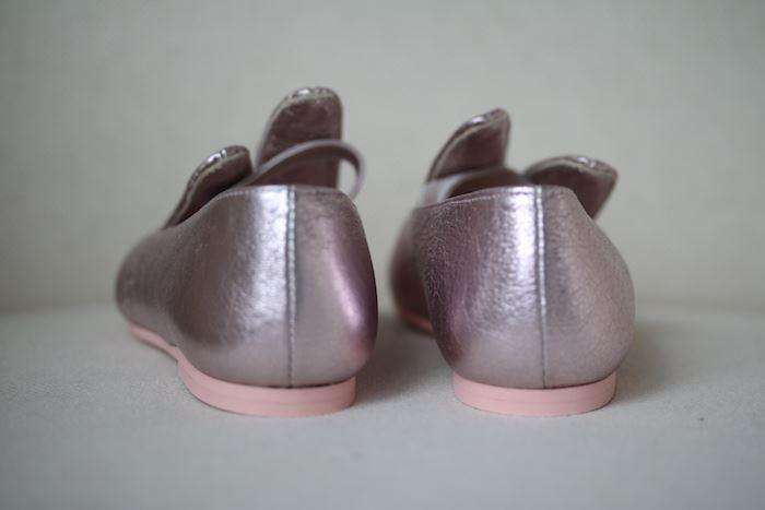 MINNA PARIKKA MINI GIRLS PINK LEATHER BUNNY EAR PUMPS EU 26 UK 8.5 - Image 3
