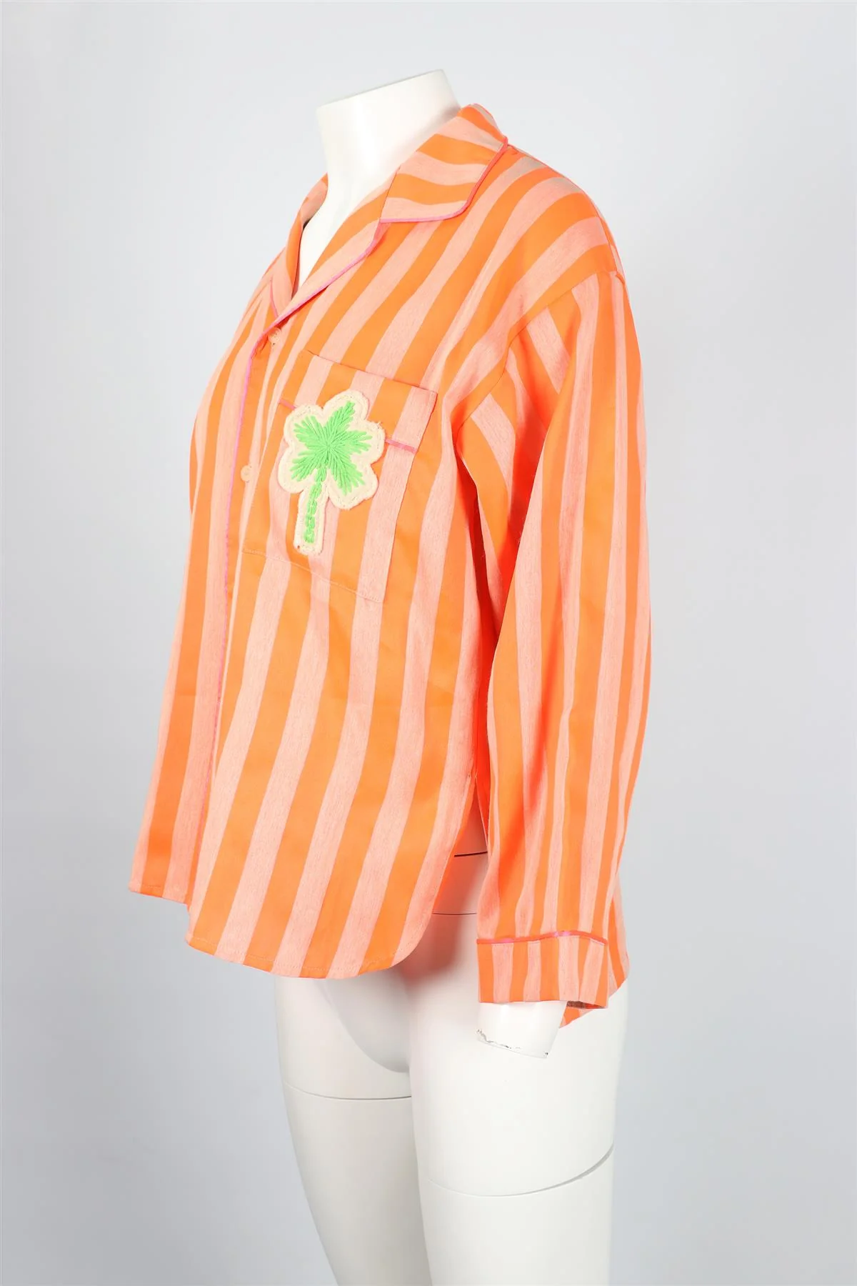 MIRA MIKATI ORANGE COTTON SHIRT EU 34 UK 6 - Image 3