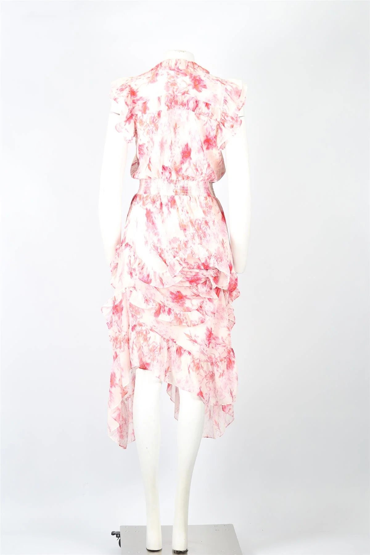 MISA LOS ANGELES CHIFFON MIDI DRESS SMALL - Image 4