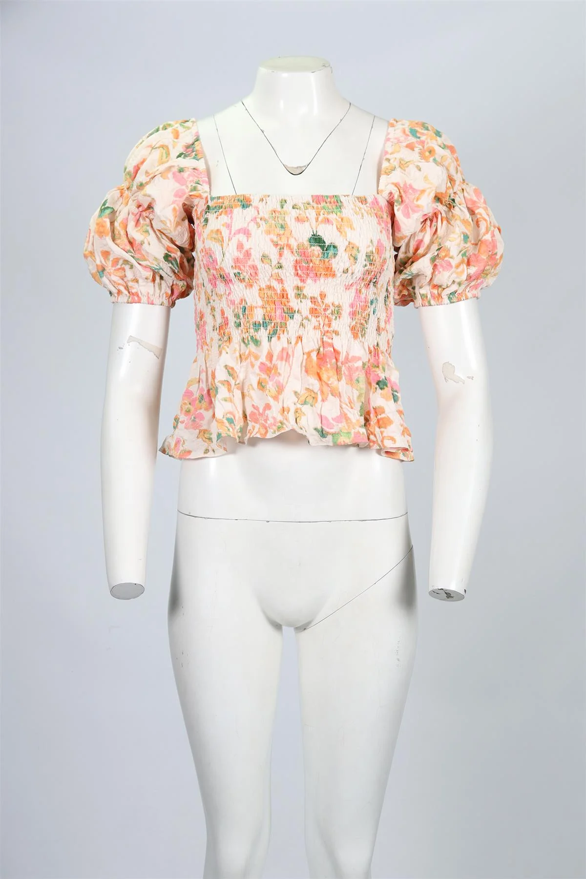 MISA LOS ANGELES FLORAL PRINT SATIN TOP MEDIUM - Image 2