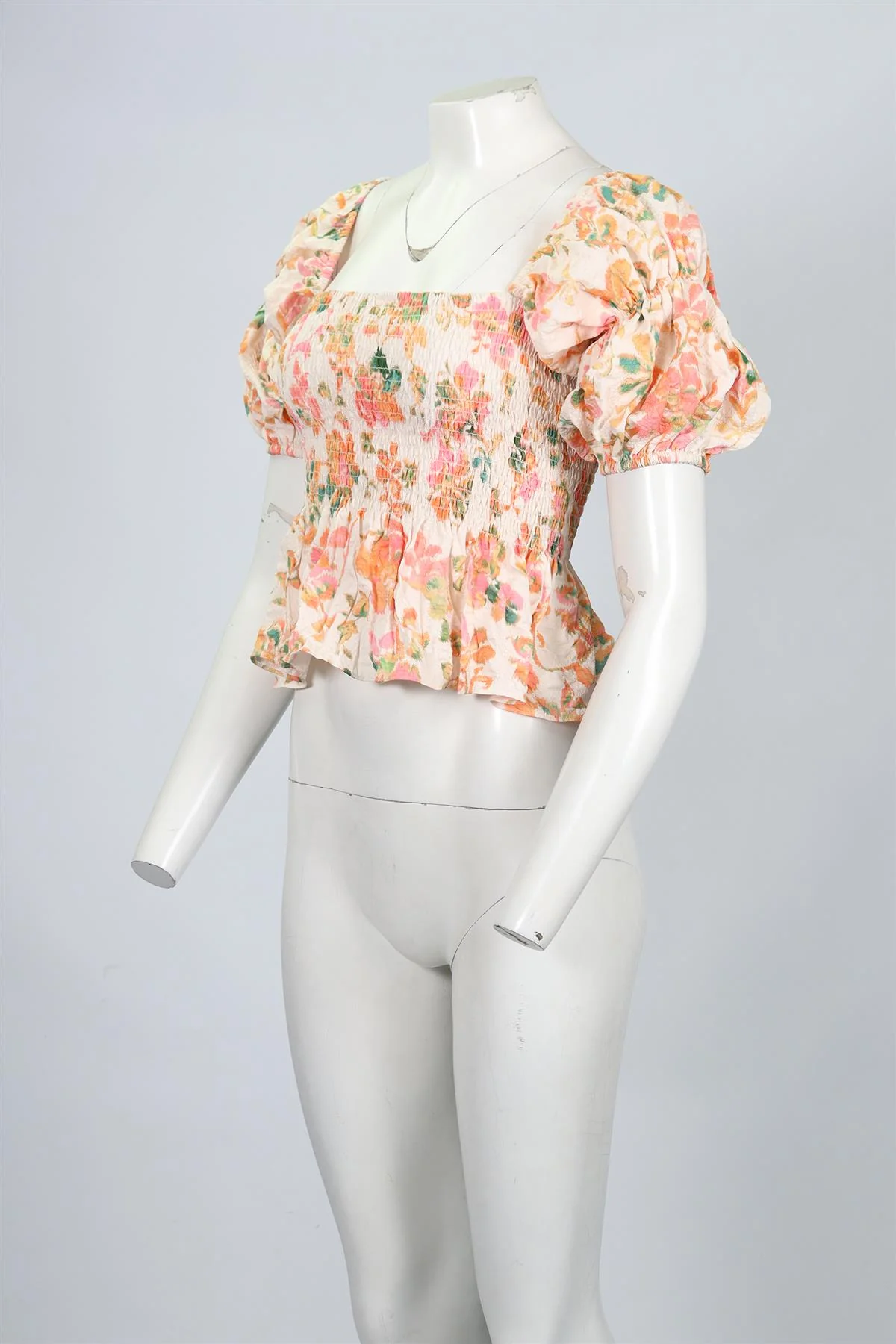 MISA LOS ANGELES FLORAL PRINT SATIN TOP MEDIUM - Image 3