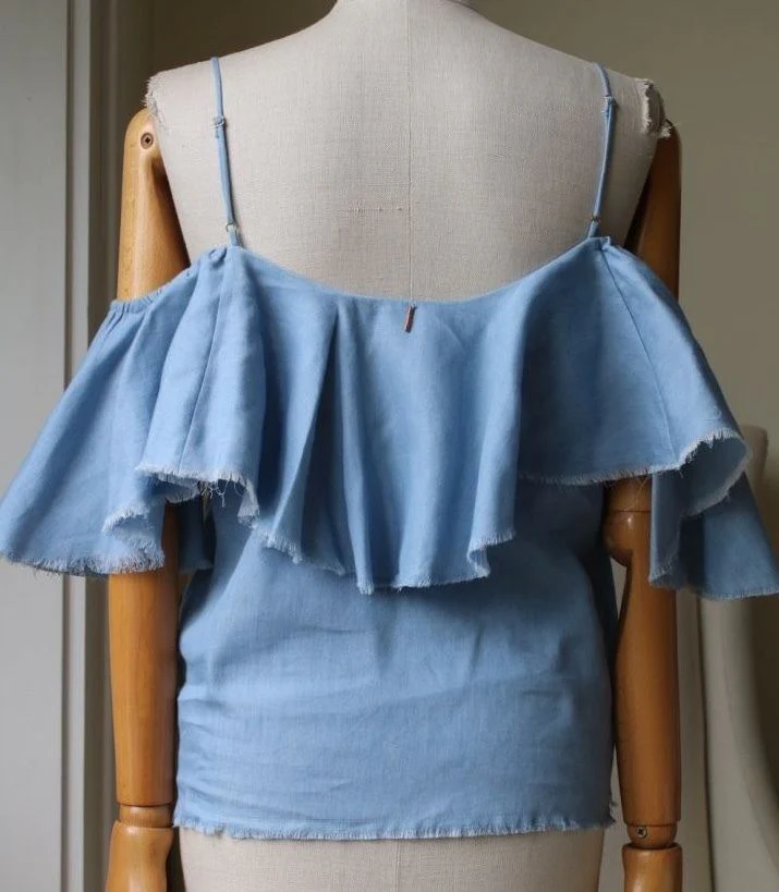 MISA MARINA DENIM TOP MEDIUM - Image 3