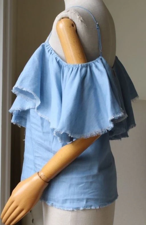 MISA MARINA DENIM TOP MEDIUM - Image 4