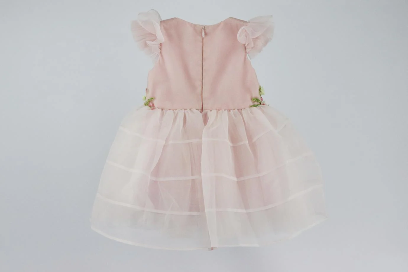 MISCHKA AOKI BABY GIRLS BEADED TULLE DRESS 2 YEARS - Image 3