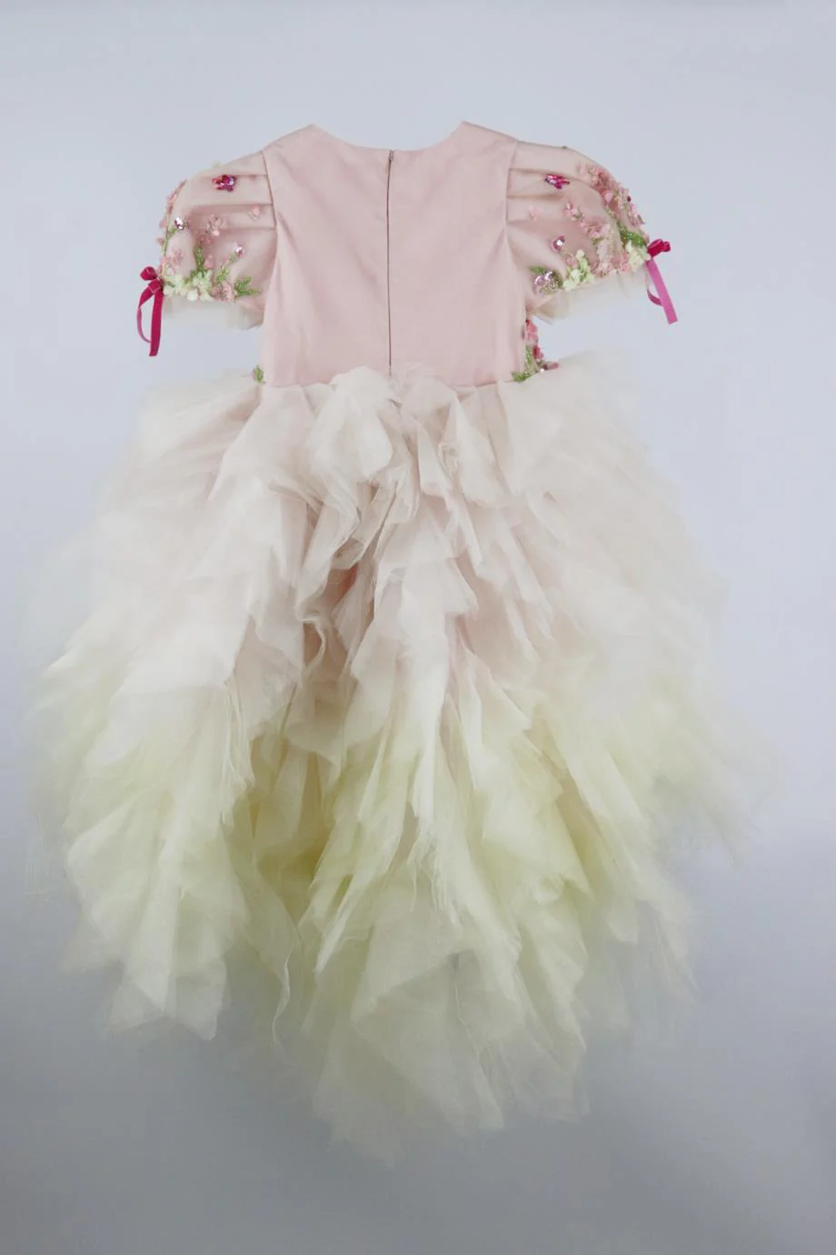 MISCHKA AOKI KIDS GIRLS EMBELLISHED TULLE DRESS 8 YEARS - Image 3