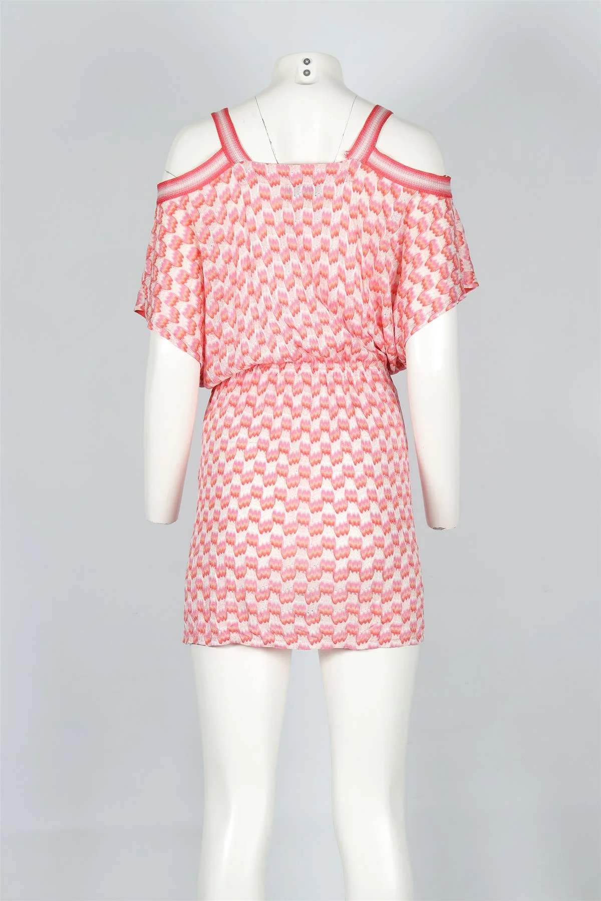 MISONI MARE PINK CROCHET MINI DRESS IT 40 UK 8 - Image 4