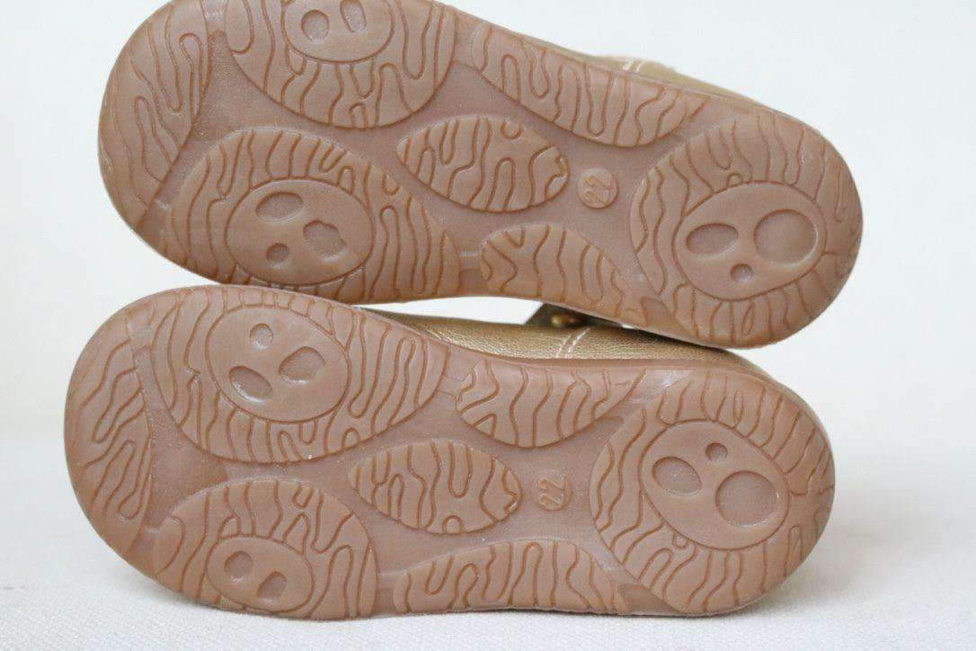 MISS BLUMARINE BABY GIRLS GOLD DIAMANTE SHOES EU 22 UK 5 - Image 4