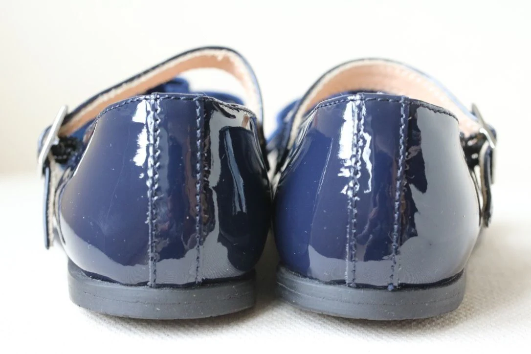 MISS BLUMARINE BABY GIRLS NAVY SHOES EU 23 UK 6 - Image 4