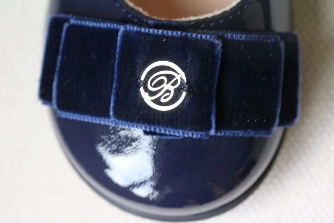 MISS BLUMARINE BABY GIRLS NAVY SHOES EU 23 UK 6 - Image 5