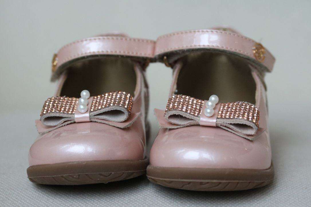 MISS BLUMARINE BABY GIRLS PINK DIAMANTE SHOES EU 21 UK 4.5 - Image 2