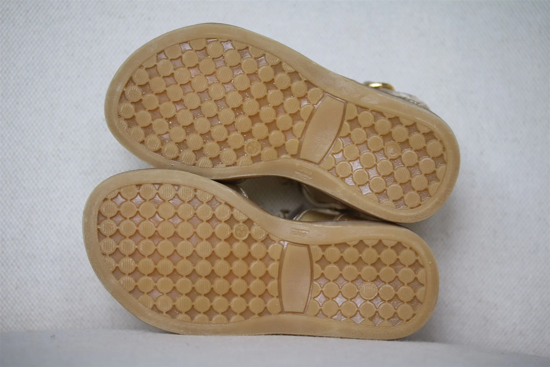 MISS BLUMARINE GIRLS GOLD SANDALS WITH DIAMANTÉ EU 24 UK 7 - Image 6