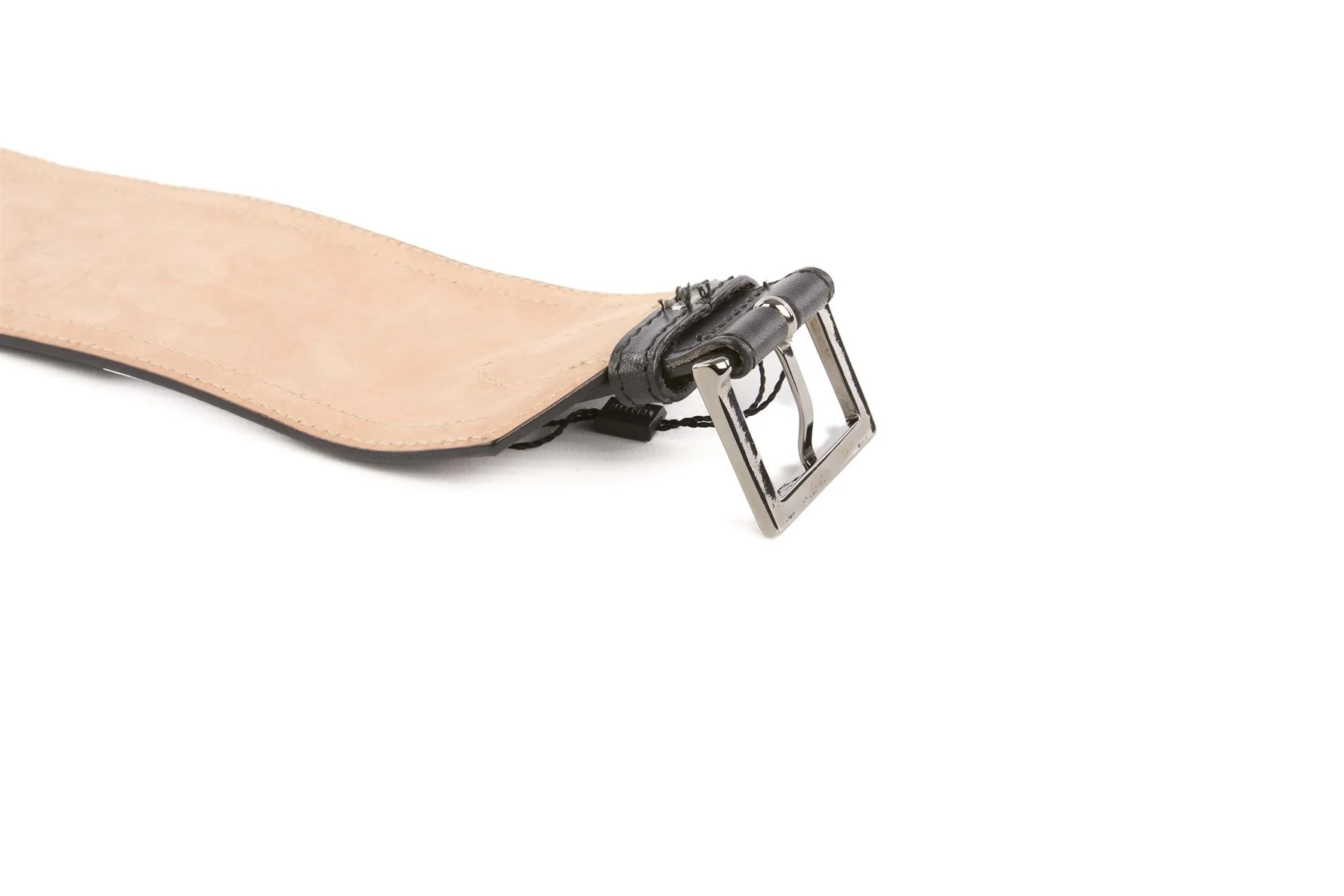 MISSONI BLACK LEATHER WAIST BELT 80CM - Image 4