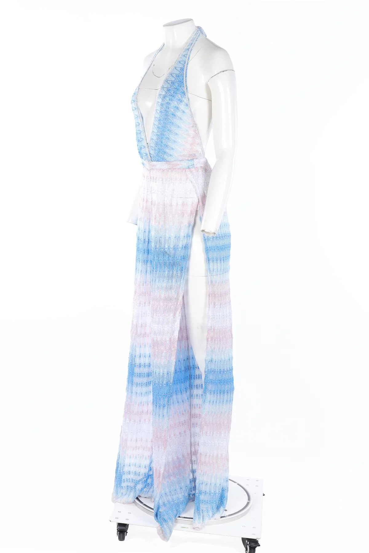 MISSONI BLUE CROCHET JUMPSUIT IT 40 UK 8 - Image 3