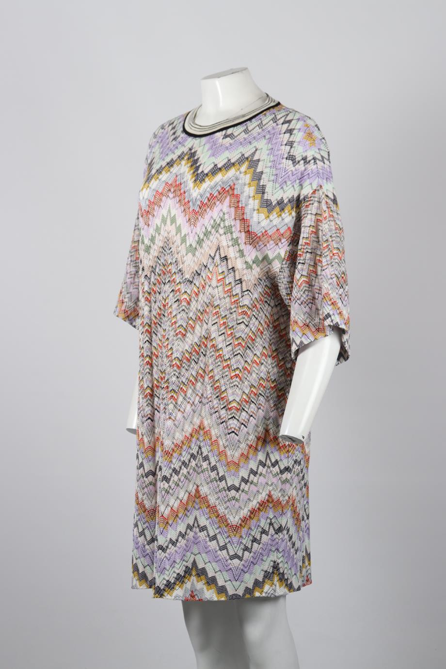 MISSONI CROCHET KNIT MINI DRESS XLARGE - Image 3