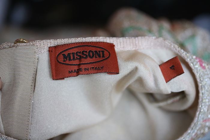 MISSONI GIRLS GOLD KNIT DRESS 4 YEARS - Image 4